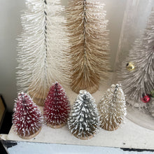 Load image into Gallery viewer, Flocked Bottle Brush Tree Set