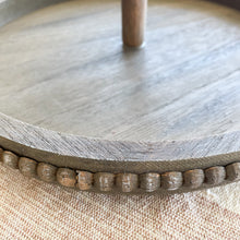 Load image into Gallery viewer, Rustic Tiered Tray with Beaded Edge