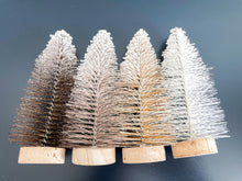 Load image into Gallery viewer, Flocked Bottle Brush Tree Set