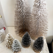 Load image into Gallery viewer, Flocked Bottle Brush Tree Set