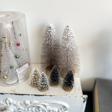 Load image into Gallery viewer, Flocked Bottle Brush Tree Set
