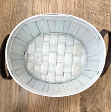 Load image into Gallery viewer, Blue Vintage Wicker Basket-Small