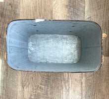 Load image into Gallery viewer, Metal Storage Bin with Rope Handles
