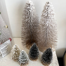 Load image into Gallery viewer, Flocked Bottle Brush Tree Set