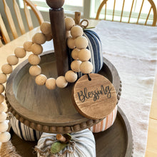 Load image into Gallery viewer, Rustic Tiered Tray with Beaded Edge