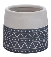 Load image into Gallery viewer, Blue Boho Patterned Planter