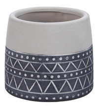 Load image into Gallery viewer, Blue Boho Patterned Planter