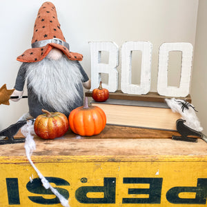 Boo Tabletop Wood Sign