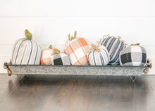 Load image into Gallery viewer, Striped Fabric Pumpkins