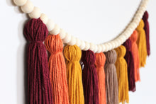 Load image into Gallery viewer, Fall Yarn Tassel Garland