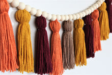 Load image into Gallery viewer, Fall Yarn Tassel Garland