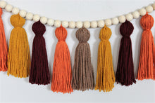 Load image into Gallery viewer, Fall Yarn Tassel Garland