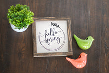 Load image into Gallery viewer, Hello Spring Wood Sign