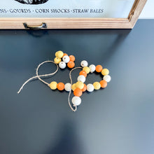 Load image into Gallery viewer, Candy Corn Wood Bead Garland