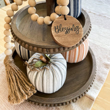 Load image into Gallery viewer, Rustic Tiered Tray with Beaded Edge