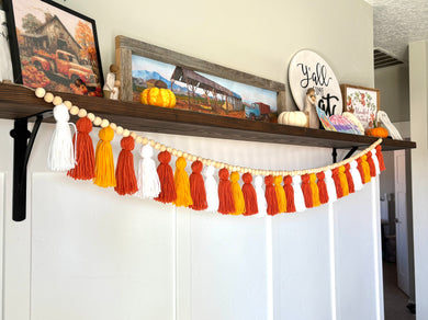 Candy Corn Tassel Garland