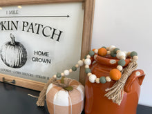 Load image into Gallery viewer, Fall Farmhouse Wood Bead Garland