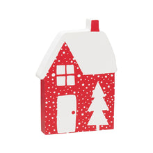Load image into Gallery viewer, Red White Dot Christmas House