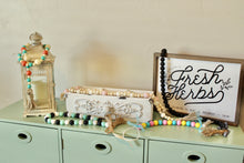 Load image into Gallery viewer, Farmhouse Wood Bead Garland in Pink and Cream