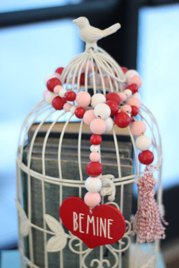 Valentine Be Mine Bead Garland