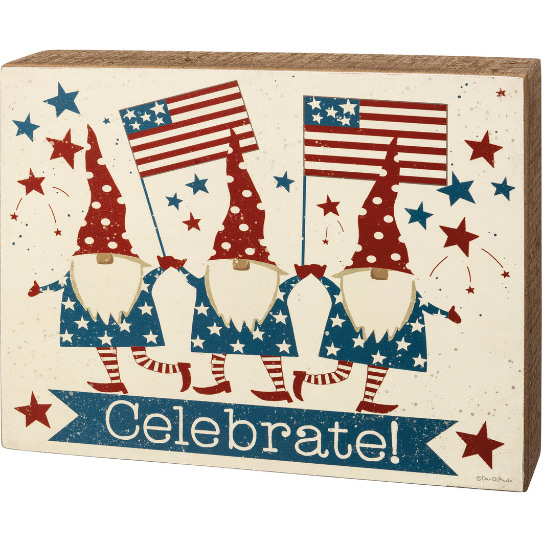 Celebrate America Box Sign