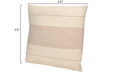 Load image into Gallery viewer, Cotton Woven Pink Striped Pillow