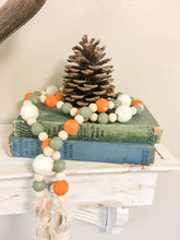 Load image into Gallery viewer, Fall Farmhouse Wood Bead Garland