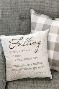 Canvas Pillow-Falling Love