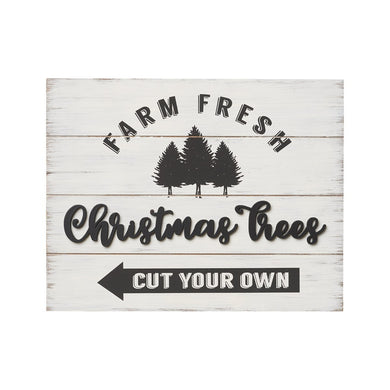 Farm Fresh Christmas Trees 3D Pallet Sign
