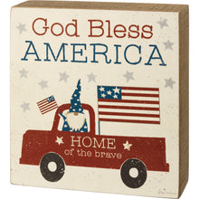 Load image into Gallery viewer, God Bless America Box Sign