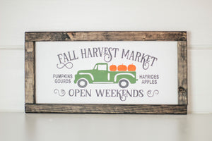 Harvest Market Wood Sign