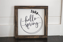 Load image into Gallery viewer, Hello Spring Wood Sign