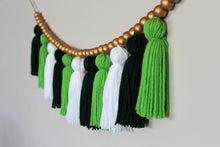 Load image into Gallery viewer, St. Patty&#39;s Yarn Tassel Garland