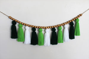 St. Patty's Yarn Tassel Garland