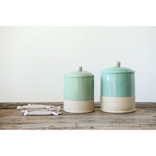Load image into Gallery viewer, Stoneware Canister - Mint