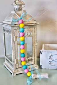 Summer Sun Wood Bead Garland