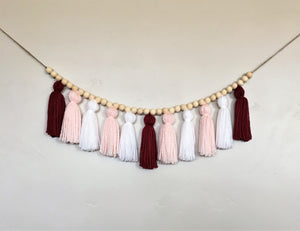 Valentine Yarn Tassel Garland